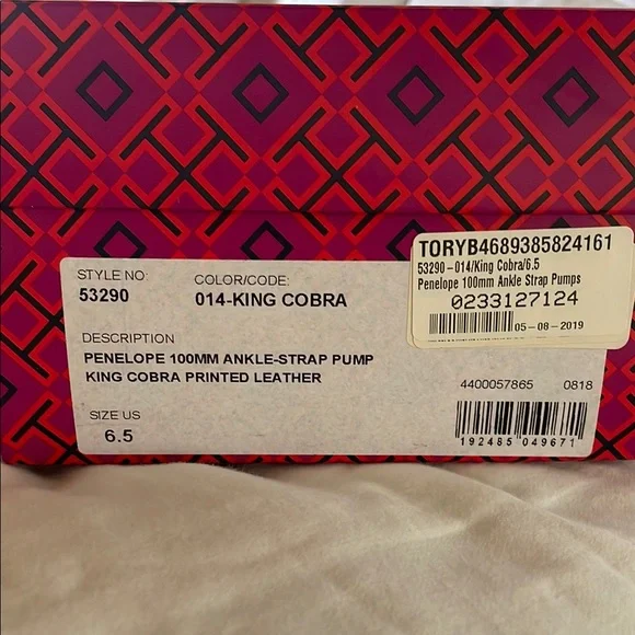 Tory Burch Penelope Ankle-Strap Pumps size 6.5 excellent condition - Picture 2 of 5